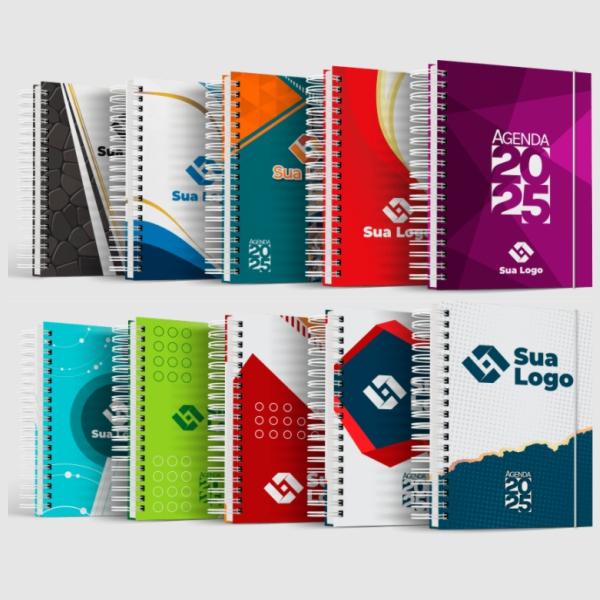 Agenda Personalizada 2025 15x21cm Capa dura | Miolo: Offset 75g Capa ...